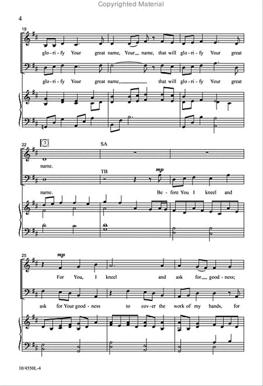 Before You I Kneel 4-Part scores gallery preview page 4