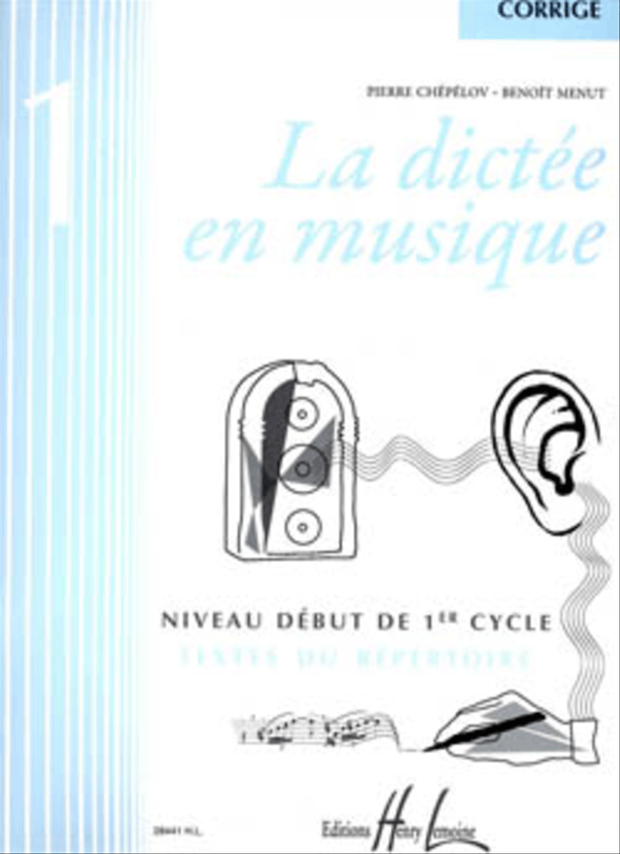 La dictee en musique Vol. 1 - corrige