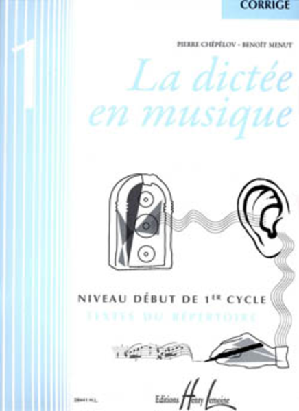 La dictee en musique - Volume 1 - corrige