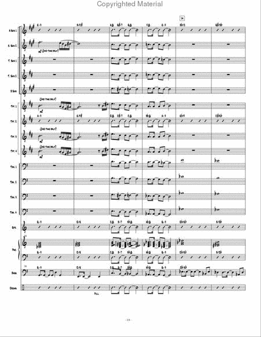 New Beginning, A Jazz Ensemble scores gallery preview page 15
