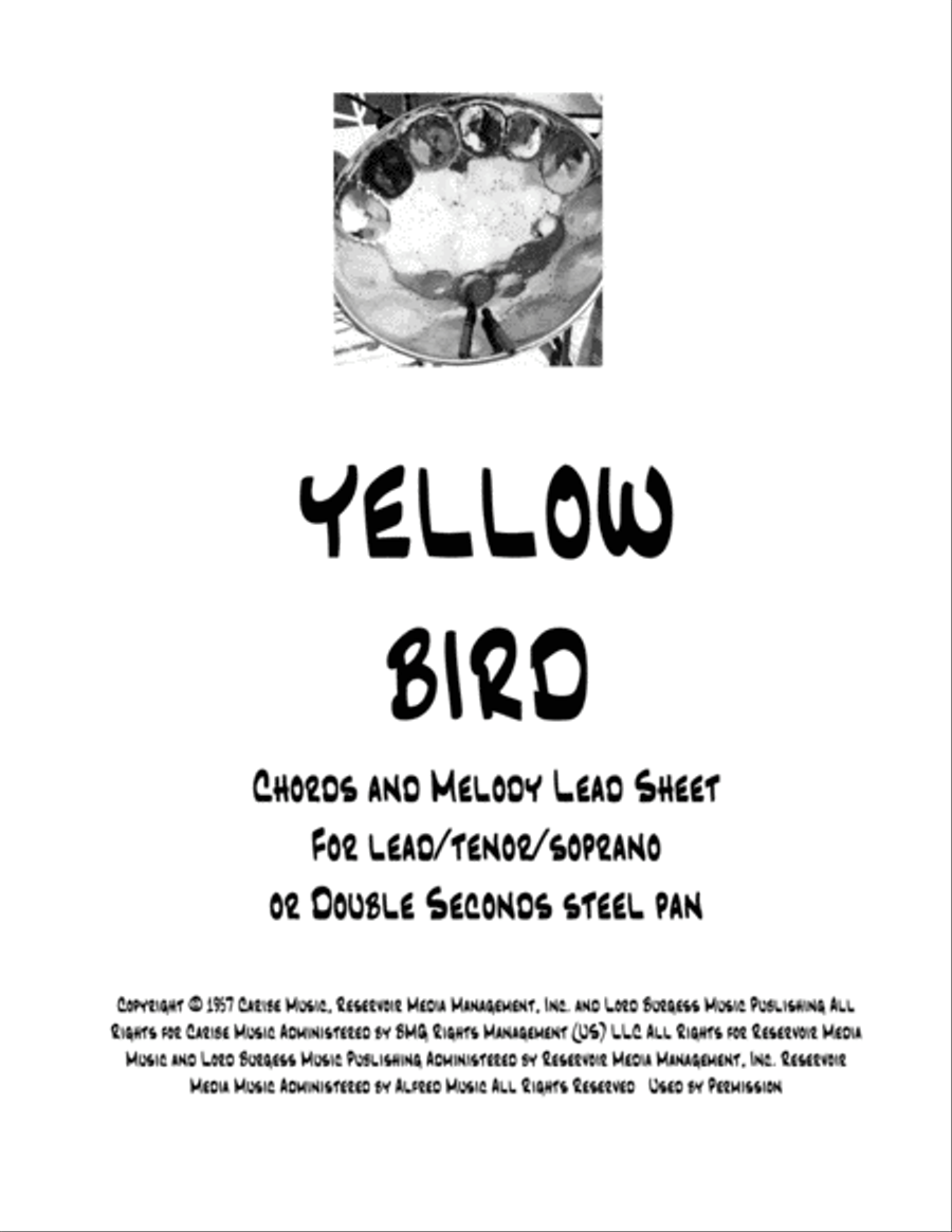 Yellow Bird Steel Pan scores gallery preview page 1