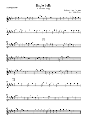 Book cover for Jingle Bells (Christmas Song) for Trumpet in Bb Solo