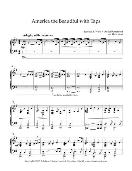 America the Beautiful with Taps image number null