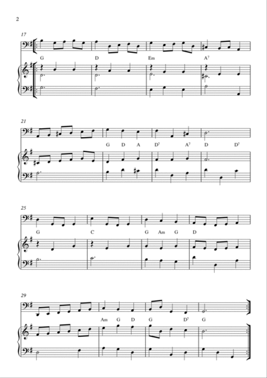 Minuet in G Chamber Music scores gallery preview page 2
