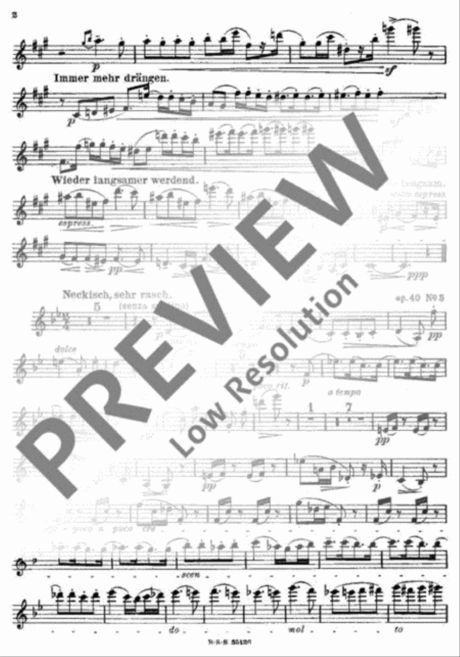 Grillen Violin Solo scores gallery preview page 21
