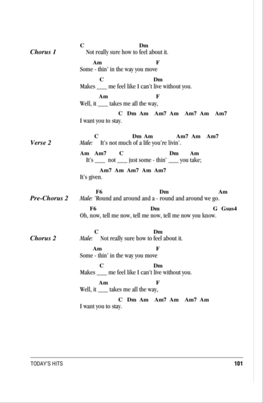 Stay Acoustic Guitar scores gallery preview page 2