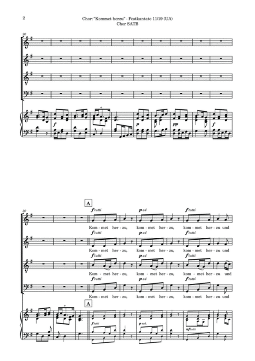 Festkantate (Choir SATB) image number null