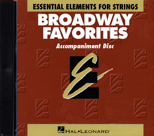 Book cover for Essential Elements Broadway Favorites for Strings – CD