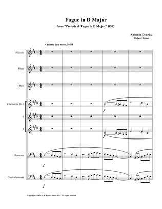 Dvorák, Fugue in D Major (Woodwind Choir)