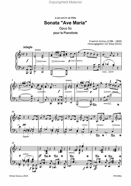 Sonata "Ave Maria", Op. 5a