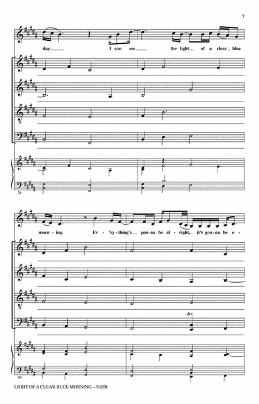 Light of a Clear Blue Morning 4-Part scores gallery preview page 2