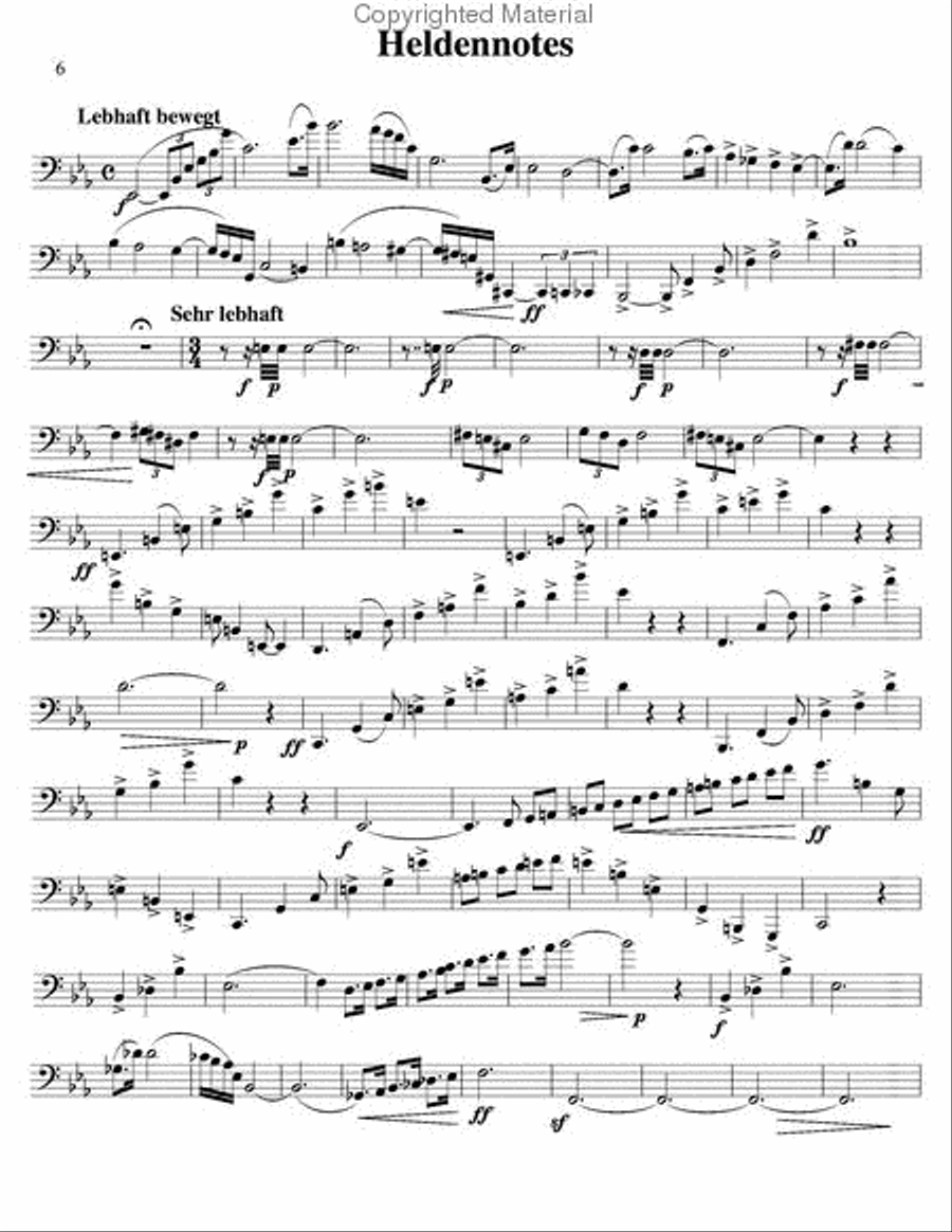 11 Orchestral Etudes for Bass Trombone Bass Trombone scores gallery preview page 5
