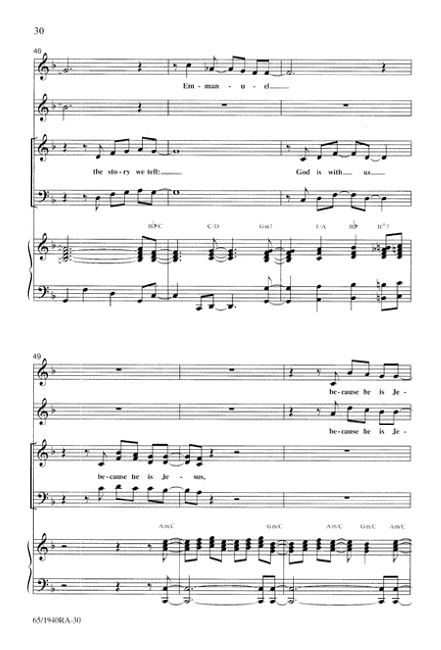 We Will Know Peace 3-Part scores gallery preview page 32