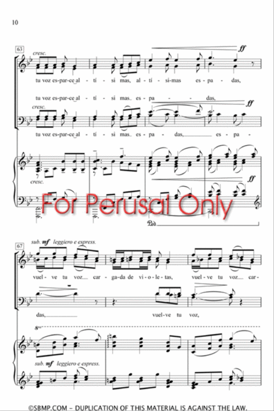 Tu Voz - SATB Octavo 4-Part scores gallery preview page 9