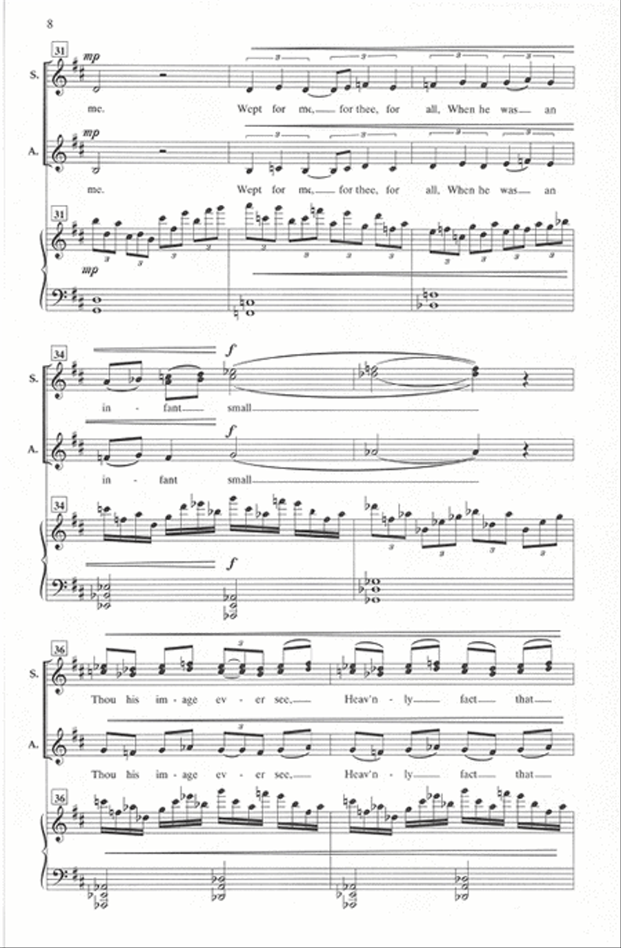 A Cradle Song SA scores gallery preview page 7