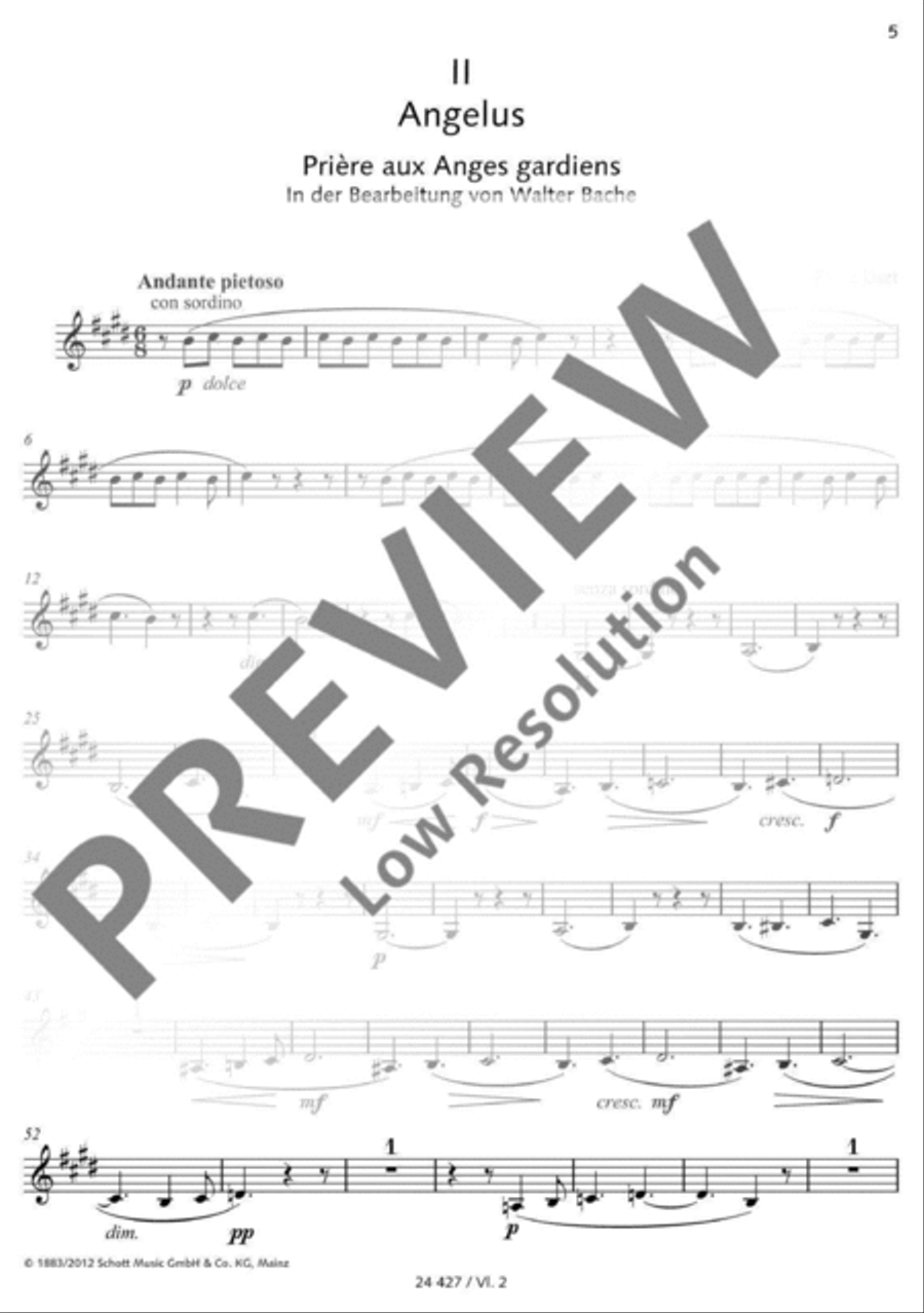 Angelus! Violin scores gallery preview page 6