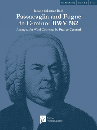 Book cover for Passacaglia and Fugue in C-minor BWV 582