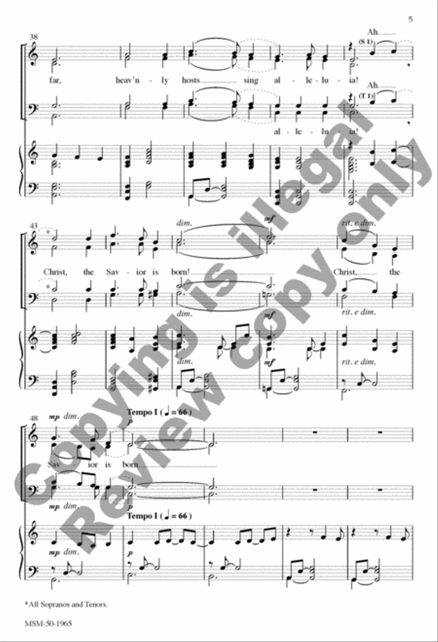 Silent Night Silent Night 4-Part scores gallery preview page 5