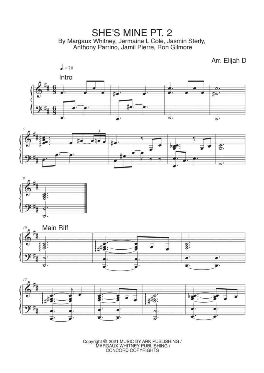 She's Mine Part 2 Small Ensemble scores gallery preview page 1