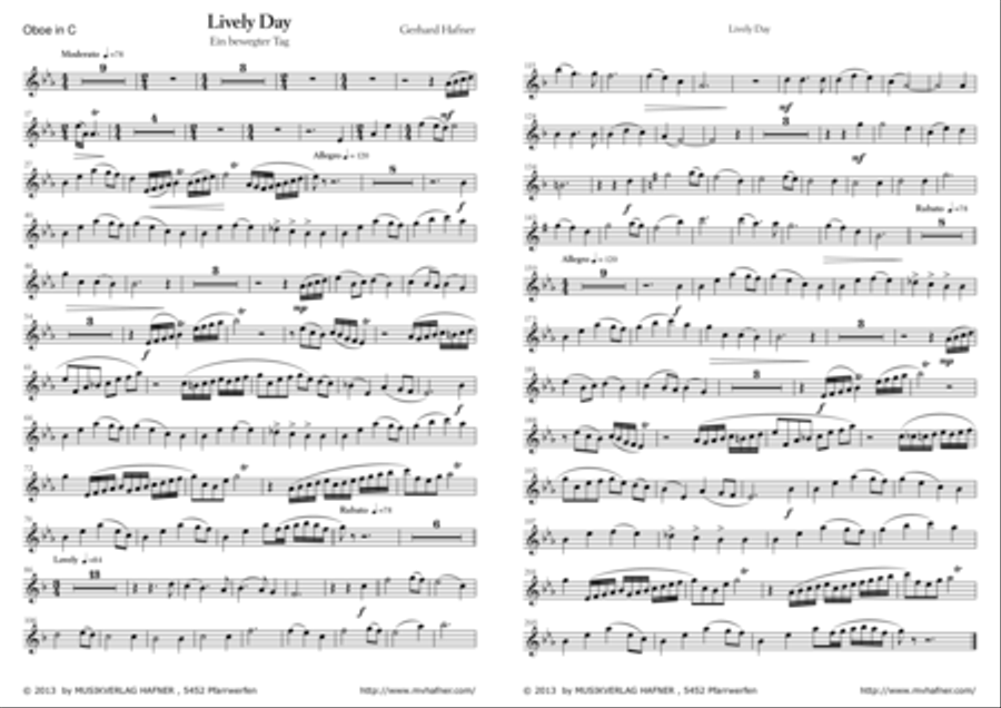 Lively Day - Parts Small Ensemble scores gallery preview page 1