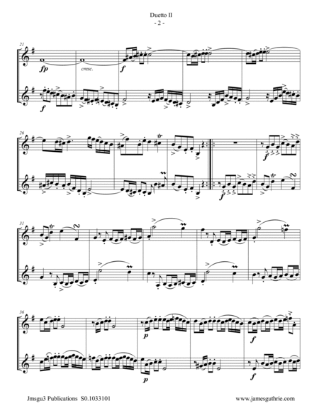 Quantz: Duetto Op. 2 No. 2 for Baritone Horn Duo image number null