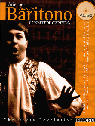 Book cover for Cantolopera: Arias for Baritone - Volume 2