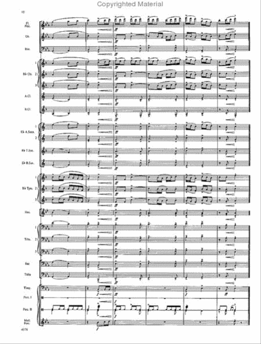 West Highlands Sojourn Concert Band scores gallery preview page 13
