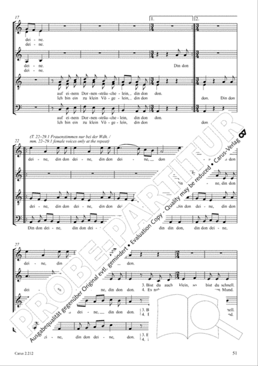 Love songs. Choral collection with CD 4-Part scores gallery preview page 43