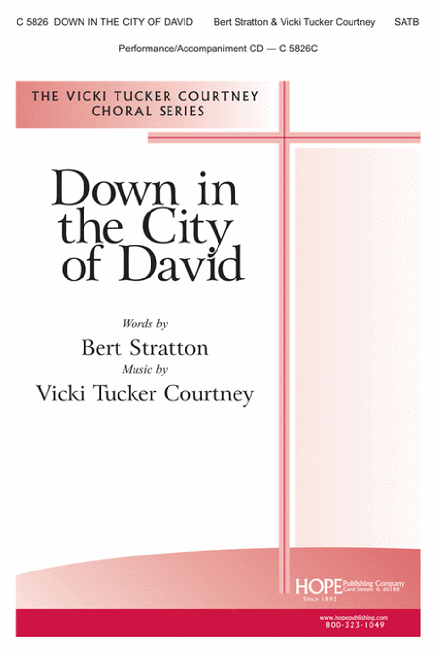 Down in the City of David 4-Part scores gallery preview page 1