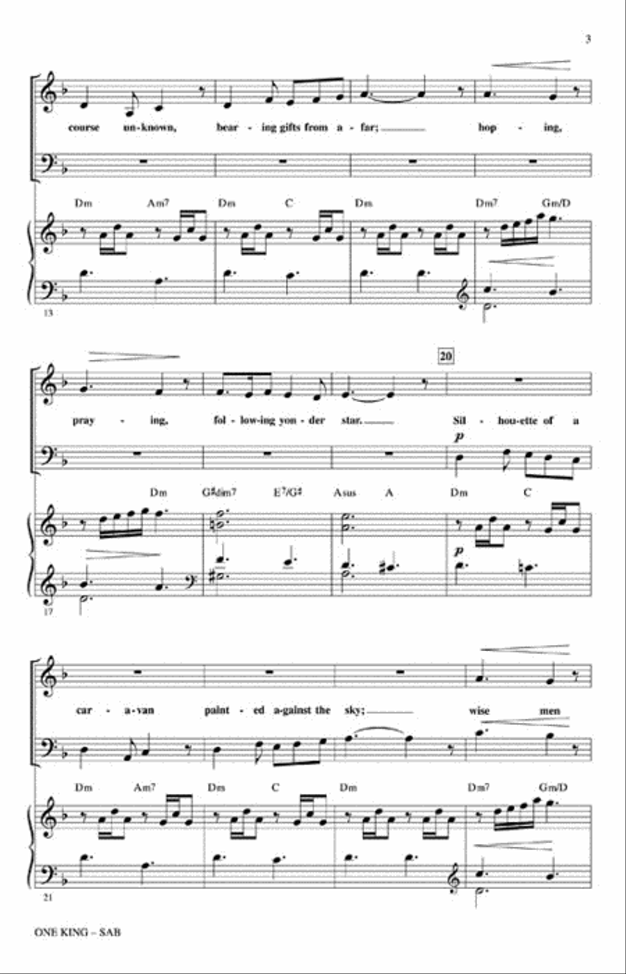 One King One King 3-Part scores gallery preview page 3