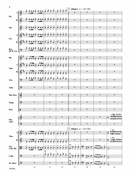 Introduction and Royal March of the Lions (from Carnival of the Animals): Score