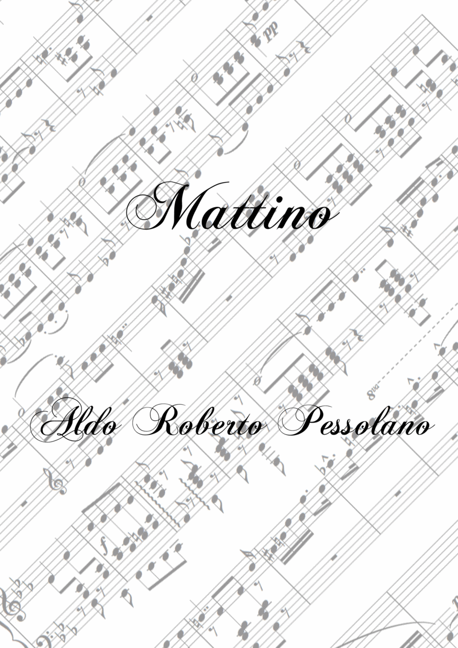 Mattino Piano Solo scores gallery preview page 1