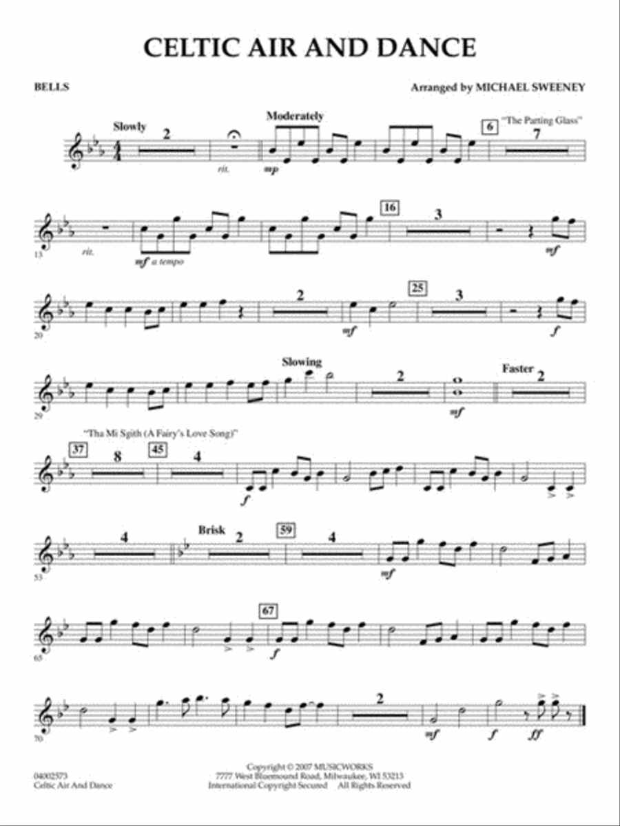 Celtic Air and Dance Concert Band scores gallery preview page 8