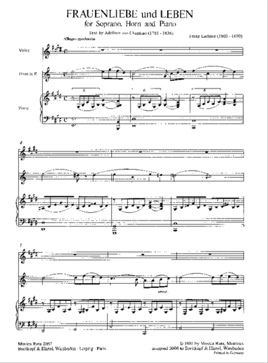 Frauenliebe und -Leben Op. 82