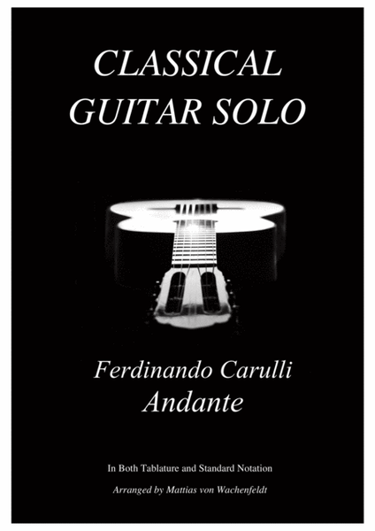 Ferdinando Carulli - Andante - guitar image number null