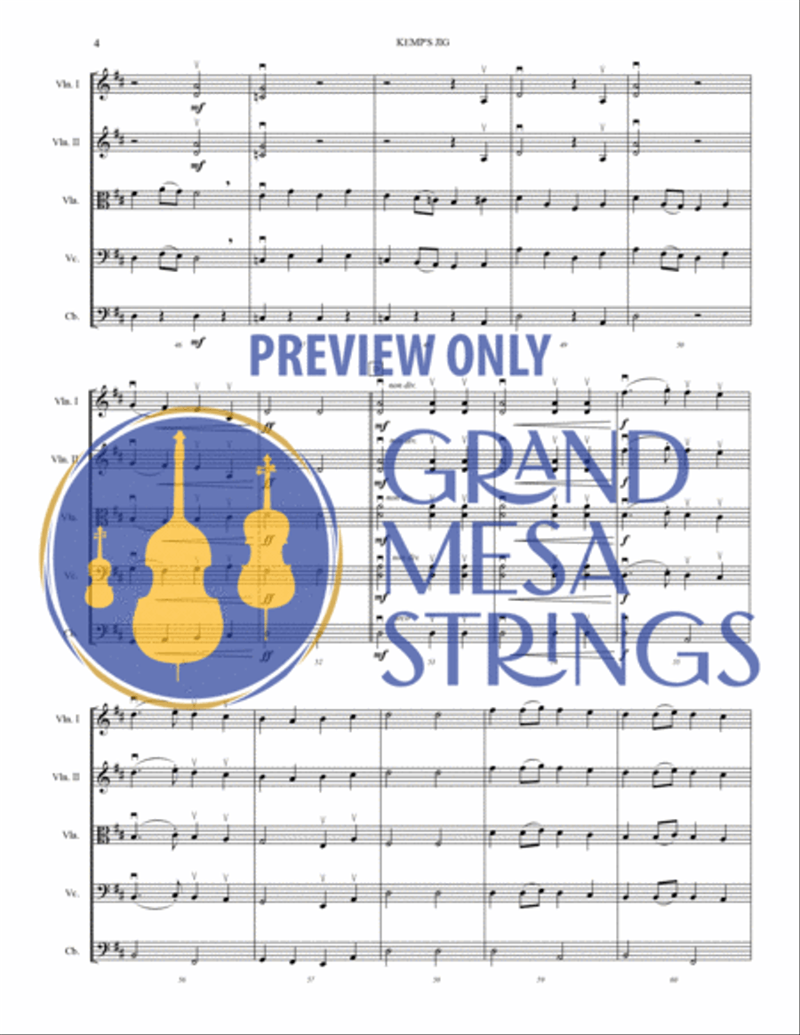 Kemp's Jig Kemp's Jig String Orchestra scores gallery preview page 5
