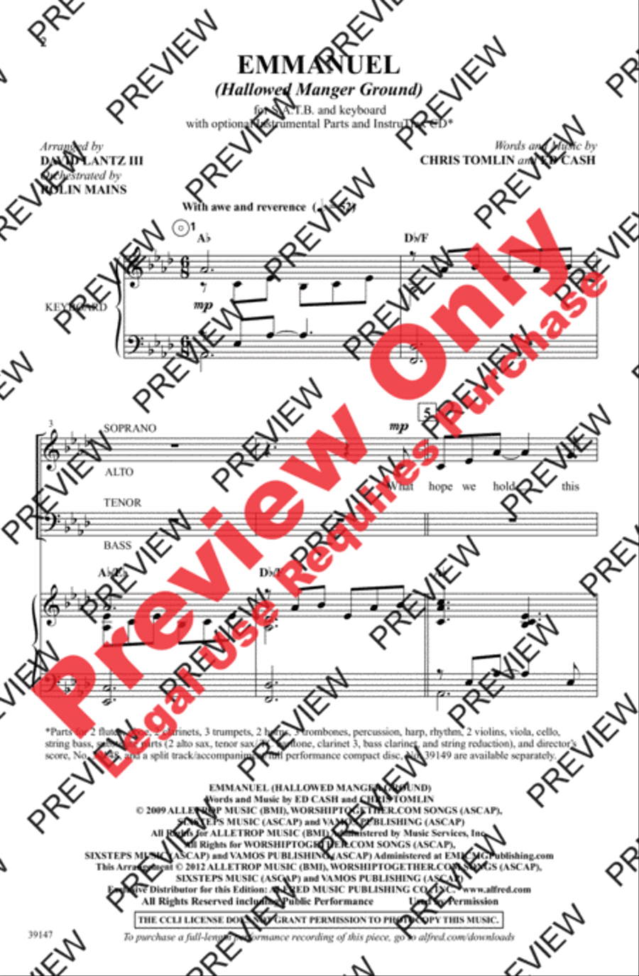 Emmanuel Emmanuel 4-Part scores gallery preview page 2