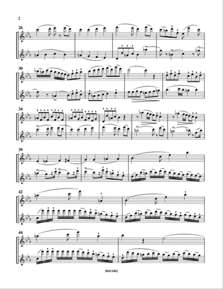 Duo Concertant, Op. 81, No. 2 Flute Duet scores gallery preview page 2