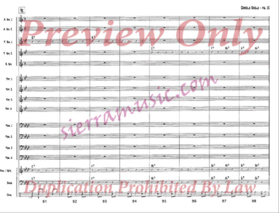 Doodle Oodle Doodle Oodle Jazz Ensemble scores gallery preview page 13