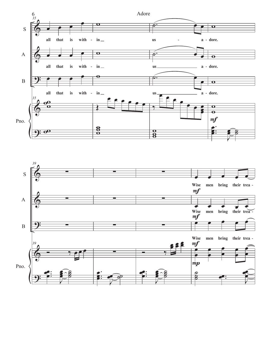 Adore Adore 3-Part scores gallery preview page 6