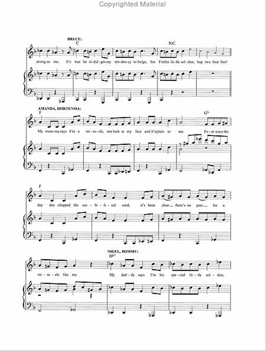 Matilda the Musical Piano, Vocal, Guitar scores gallery preview page 4
