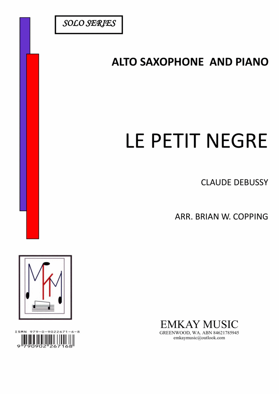 LE PETIT NEGRE – ALTO SAXOPHONE & PIANO Alto Saxophone scores gallery preview page 1