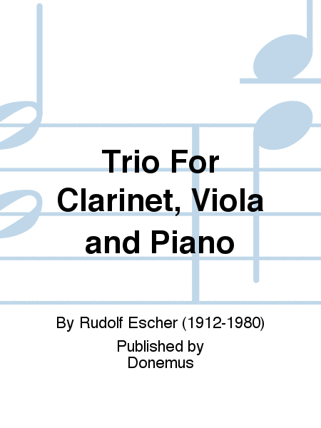 Trio For Clarinet, Viola and Piano