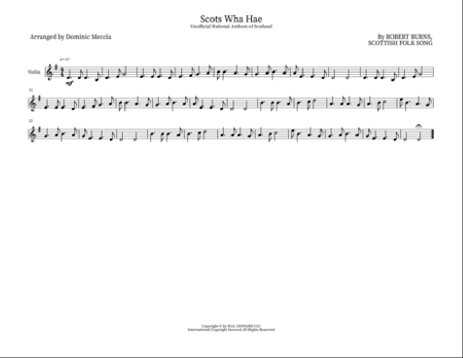 Scots Wha Hae Piano Trio scores gallery preview page 3