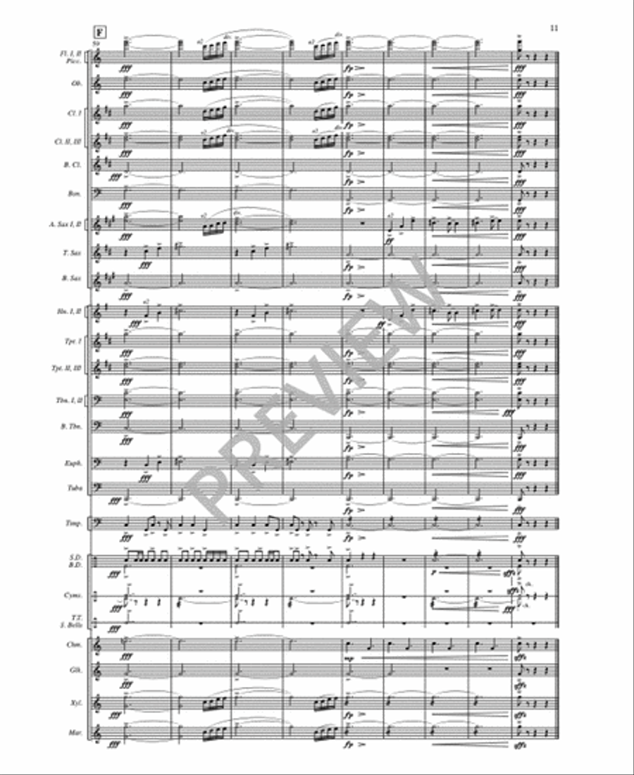 Raise - Full Score and Parts Set of Parts scores gallery preview page 13