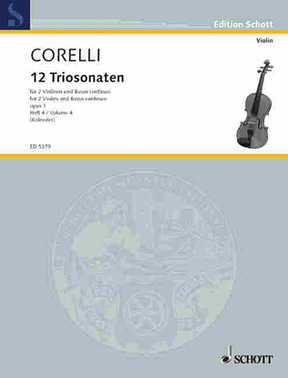 Book cover for 12 Trio Sonatas Op. 1, Nos. 10-12