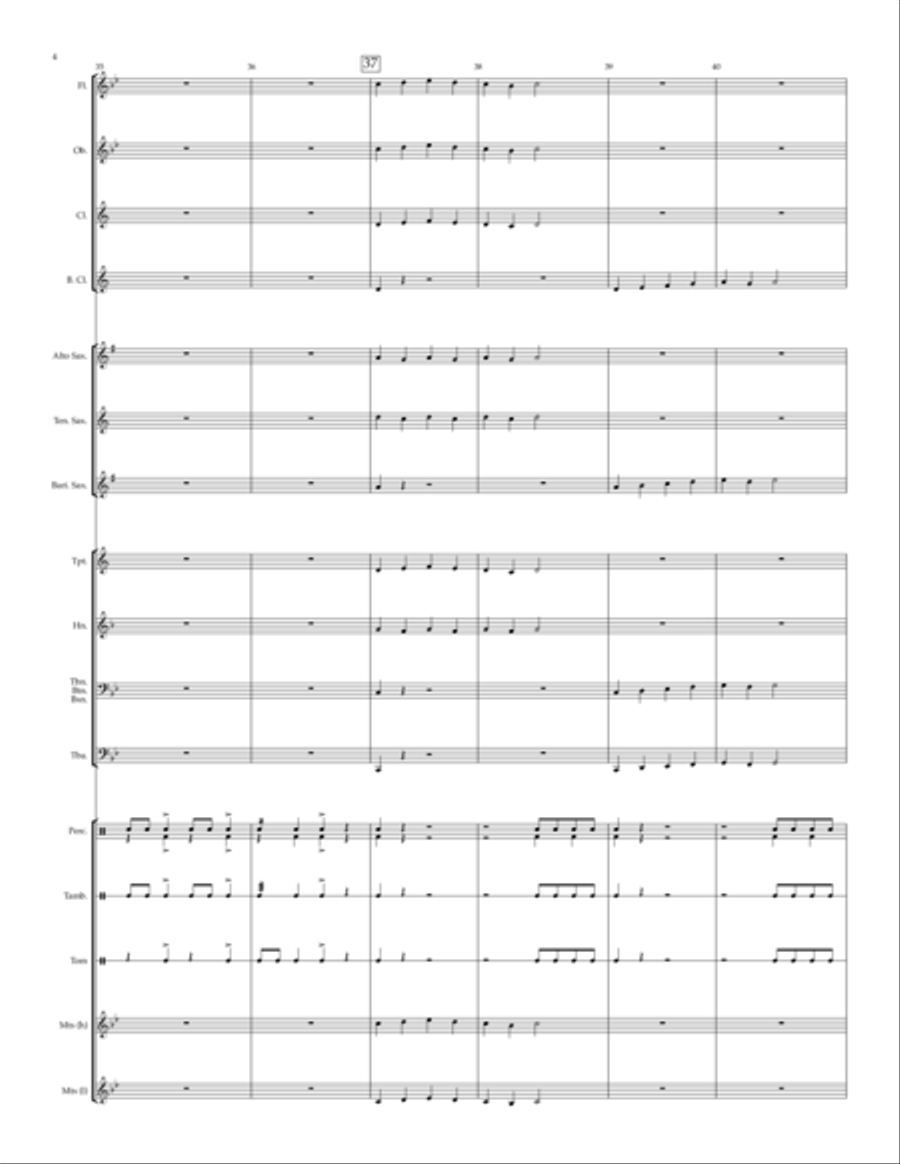 Stronghold - for beginning band Concert Band scores gallery preview page 6