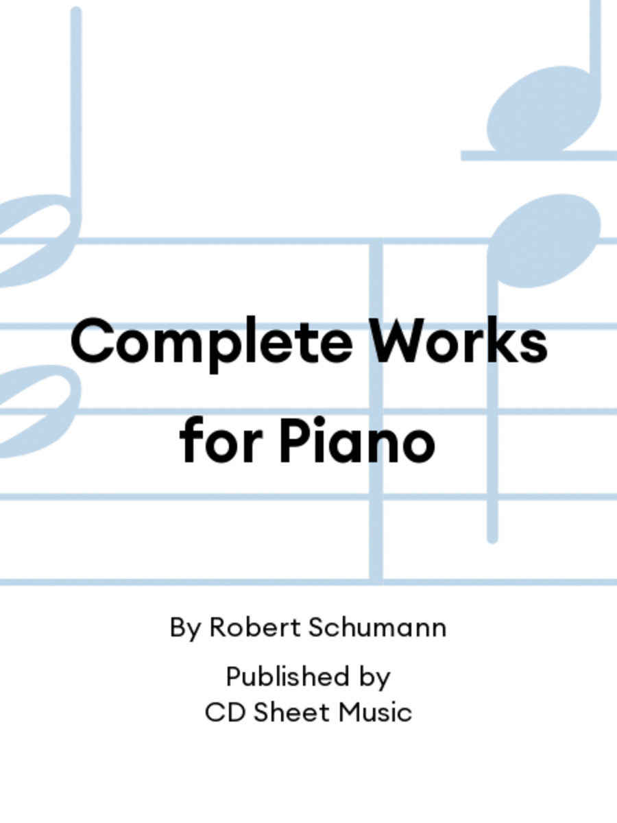 Complete Works for Piano Complete Works for Piano Harpsichord scores gallery preview page 1