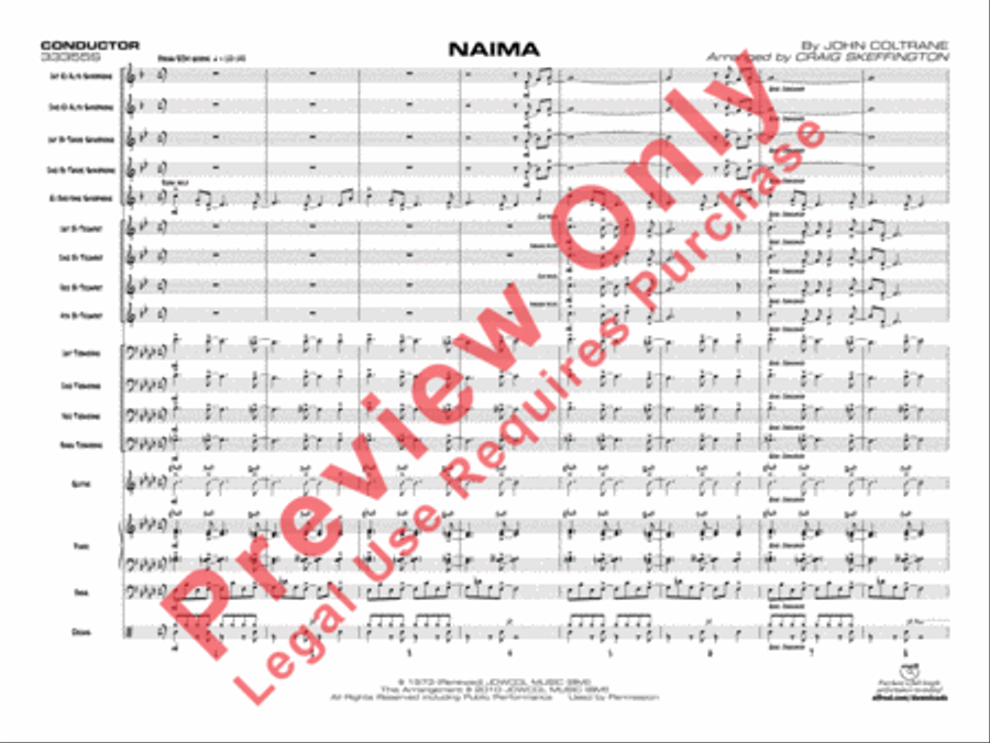 Naima Jazz Ensemble scores gallery preview page 28