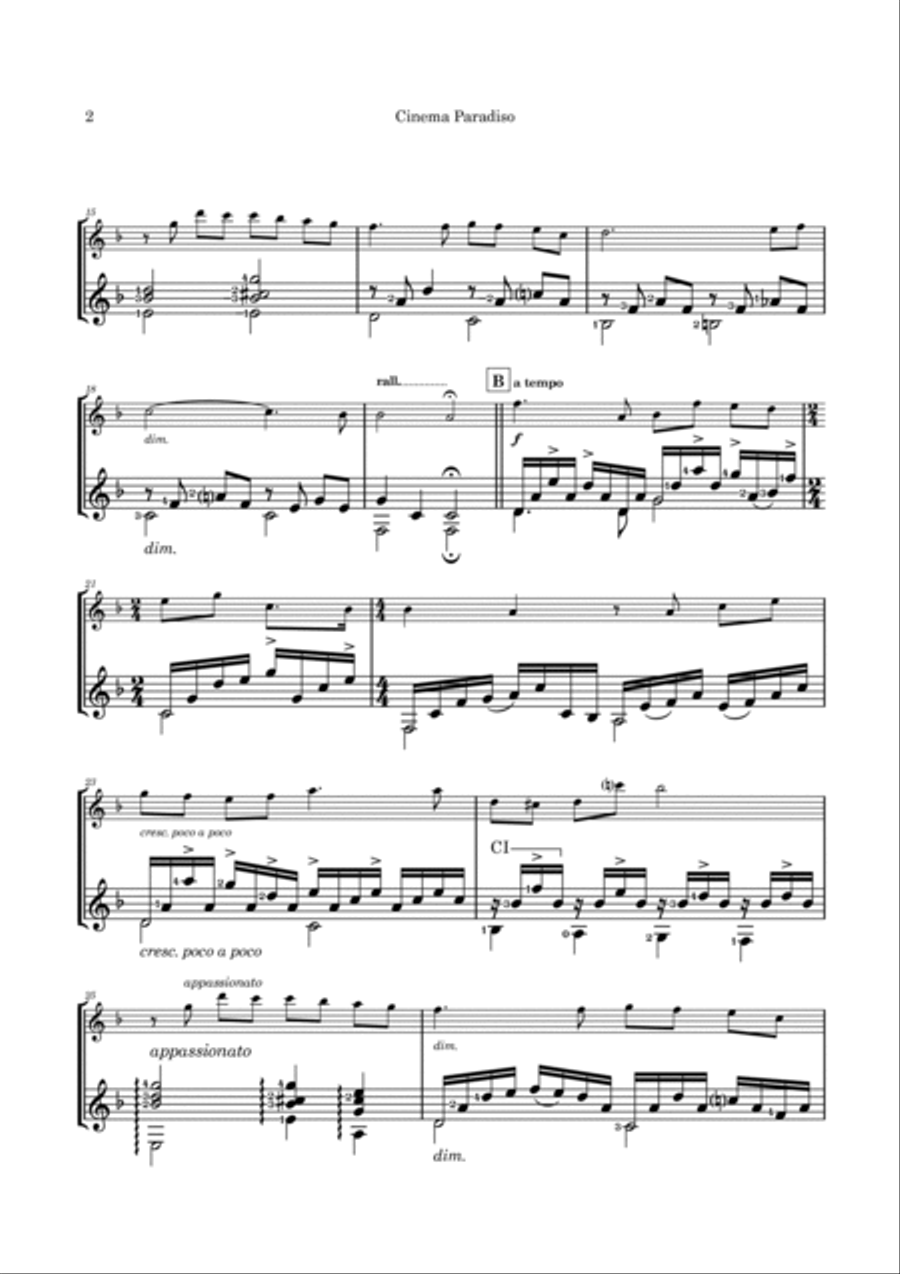 Cinema Paradiso Flute scores gallery preview page 5